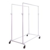 Double Rail Pipe Clothing Rack