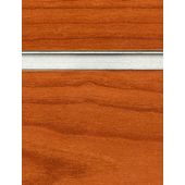 Cherry Slatwall Panel with Aluminum Inserts