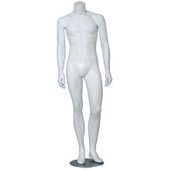 Econo-Line Headless Male Mannequin - Left Leg Bent
