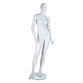 Eve Mannequin Right Leg Forward Cameo White