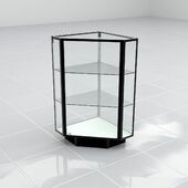 Extra Vision Corner Display Case - Black Extra Vision Corner Display Case - Black