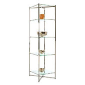 Folding Glass Etagere - Large