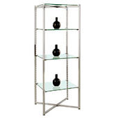 Folding Glass Etagere - Medium