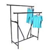 Ultra-Max Double Rail Clothing Rack with V Brace