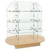 Glass Merchandiser with Long Base