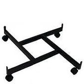 Grid Four Way Base with Casters Black