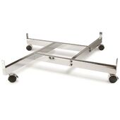 Grid Four Way Base with Casters Chrome