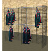 Gridwall Hangrail Wall - 8'L x 7'H