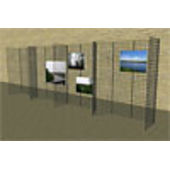 Gridwall Mall Kiosk Wall - 20'L x 6'H