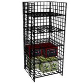 Heavy Duty Square Grid Shelf Wire Rack Display