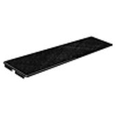 Large Perforate Metal Shelf Matte Black