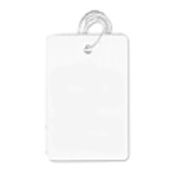Large Strung Blank White Tag