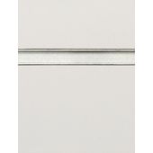 Light Grey Slatwall Panel with Aluminum Inserts - 6"OC