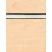 Maple Slatwall Panel with Aluminum Inserts - 6"OC