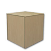 Medium Wood Pedestal - Maple