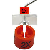 Mini Hanger Size Markers - 2X - Orange