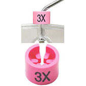 Mini Hanger Size Markers - 3X - Pink