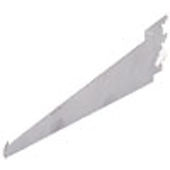 Offset Shelf Bracket Right Satin Chrome