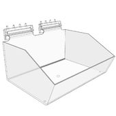 Double Wide Pegboard Merchandising Uni-Bin