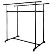 Pro Series Double Rail Pipe Clothing Rack