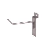 Slatwall Hook - 4" Satin Nickel