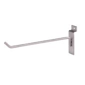 Slatwall Hook - 8" Satin Nickel