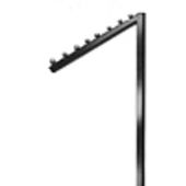Rack Accessory - Slant Arm Square Tube