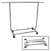Rolling Rack - Round Tube Salesman Rack