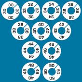 Round Size Dividers 44 Piece Men's Assortment Pack