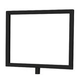 Sign Holder 7"W x 5.5"H - Matte Black