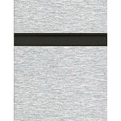 Simulated Brushed Aluminum Slatwall Panel with Black Inserts - 6"OC