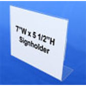 Slant Back Sign Holder 7"W x 5.5"H