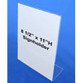 Slant Back Sign Holder 8.5"W x 11"H Slant Back Sign Holder 8.5"W x 11"H