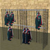 Slatgrid Hangrail Wall - 8'L x 6'H