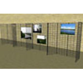 Slatgrid Mall Kiosk Wall - 20'L x 6'H