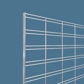 Slatgrid Panel 4' x 4' Chrome
