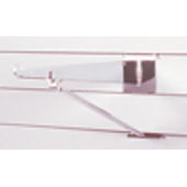 Chrome Slatwall Shelf Support - Extra Deep