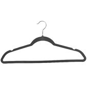 Slim Nonslip Velvet Hangers - Dark Grey