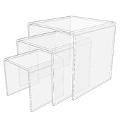 Small Plexi Risers 1/8" Thick