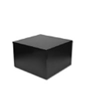 Small Wood Pedestal - Black