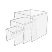Square Acrylic Risers - Set of 3