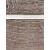 Stormy Oak Slatwall Panel with Aluminum Inserts - 6" OC