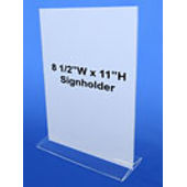 Top Load Sign Holder 8.5"W x 11"H