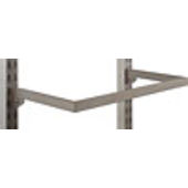 U-Shaped Rectangular Hangrail - 12" Satin Nickel