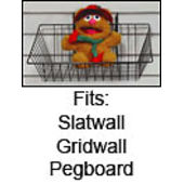 Universal Sloping Basket 5"x12"x15" - White Universal Sloping Basket 5"x12"x15" - White