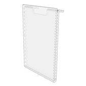 Universal Vertical Acrylic Sign Holder - 3 1/2"W x 5 1/2"H