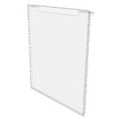 Universal Vertical Acrylic Sign Holder - 8 1/2"W x 11"H