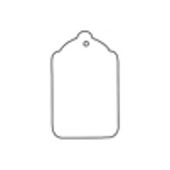 Unstrung Scalloped Blank Tag