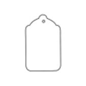 Unstrung Scalloped Blank Tag