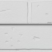White Brick Slatwall - Solid Color